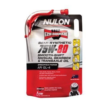 NULON SS75W80-1E Semi Synthetic 75W-80 Smooth Shift Manual Gearbox and Transaxle Oil 1L