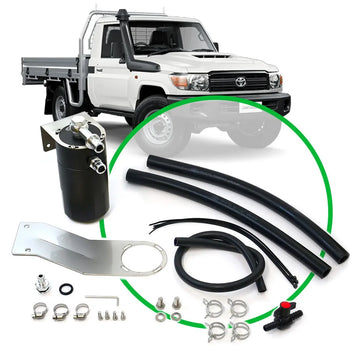 SAAS Oil Catch Tank Full Kit suit Landcruiser 79 Series 4.5L 07-0 - ST1201-1014