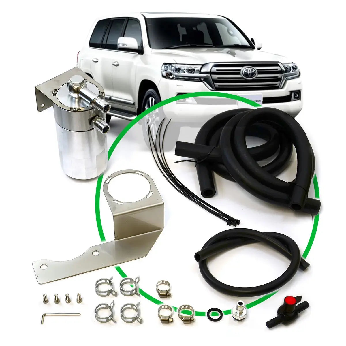 SAAS Oil Catch Tank Full Kit suit Landcruiser 200 Series 4.5L 200 - ST1202-1015