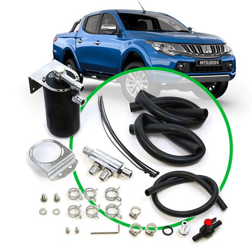 SAAS Oil Catch Tank Full Kit suit Mitsubishi Triton MQ-MR 2.4L 2015 - suits RHD and LHD models - ST3103-1014