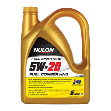 Nulon SYN5W20-5 FULL SYNTHETIC 5W-20 FUEL CONSERVING ENGINE OIL 5L