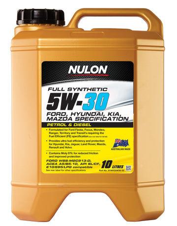 Nulon SYNFE5W30-10 5W-30 FUEL EFFICIENT FULL SYNTHETIC ENGINE OIL 10L