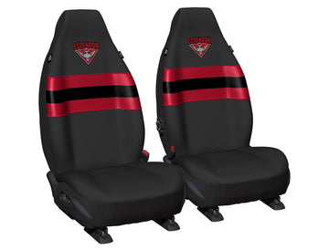 AFL Seat Cover Essendon Universal Size 60 Front Pair - PPAFLESS6/2