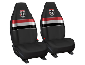 AFL Seat Cover St Kilda Universal Size 60 Front Pair - PPAFLSTK6/2