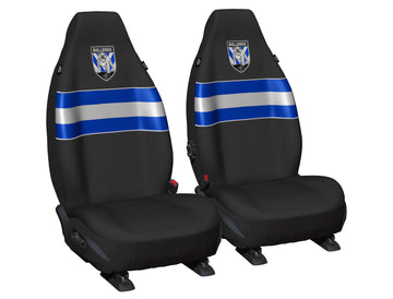 NRL Seat Cover Bulldogs Universal Size 60 Front Pair - PPNRLBUL6/2