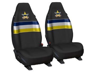 NRL Seat Cover Cowboys Universal Size 60 Front Pair - PPNRLCOW6/2