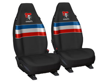 NRL Seat Cover Knights Universal Size 60 Front Pair - PPNRLKNI6/2