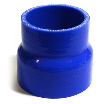 SAAS Straight Silicone Reducer 76 x 63mm (3 x 2.5 Inch), 76mm Length - Blue - SSH637676E