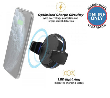 SCOSCHE Magicgrip Qi Wireless Charger Vent Mount - MGQVP-XTET (Delivery Only)