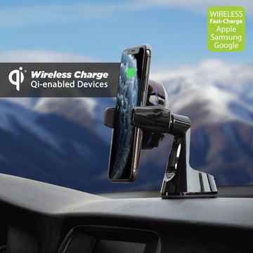 SCOSCHE Magicgrip Qi Wireless Charger Window and Dash Mount - MGQWD-XTET (Delivery Only)