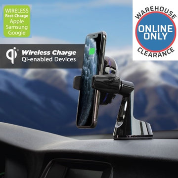 SCOSCHE Magicgrip Qi Wireless Charger Window and Dash Mount - MGQWD-XTET (Delivery Only)