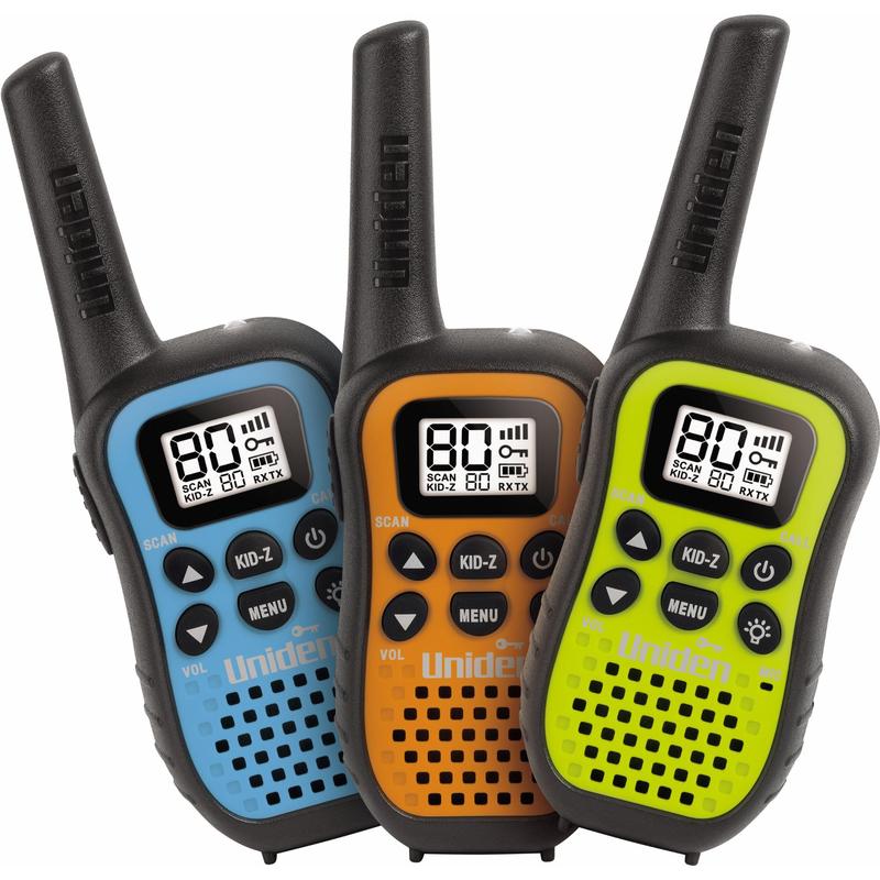 Uniden UH45-3 Compact UHF Handheld Radios with Kid Zone - 3 pack