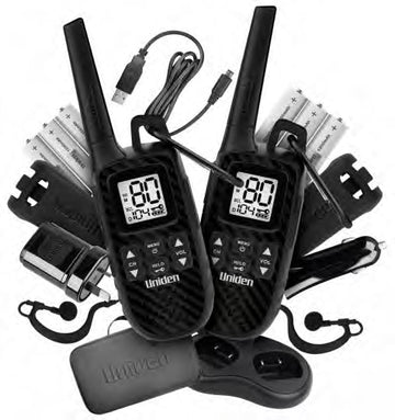 Uniden UH620-2DLX 2W UHF Radio Twin Pack