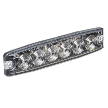 Narva 85214W High PoweRed Low Profile LED Warning Light (White) - 6 X 1 Watt LEDs