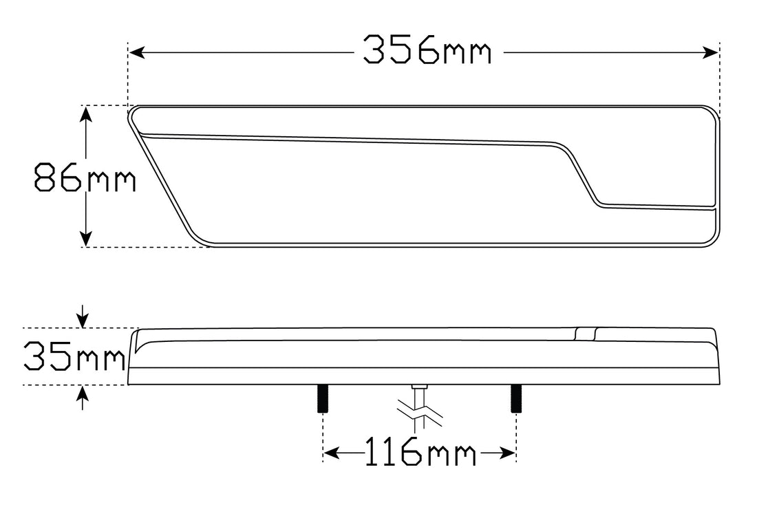 LED Autolamps 355ARWM-2 Set of LED Rear Combination Lamps - Chrome Design with Diffused Tail, Sequential Indicator, Stop, Reverse and Inbuilt Reflector