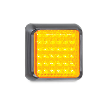 LED Autolamps 80AM LED Rear Indicator Lamp - Square with Black Bracket