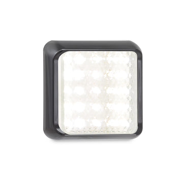 LED Autolamps 80WM LED Reverese Lamp - Square with Black Bracket