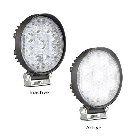 LED Autolamps FL2 LED High Powered Flood Lamp in Round Alloy Housing - 27 Watt Output