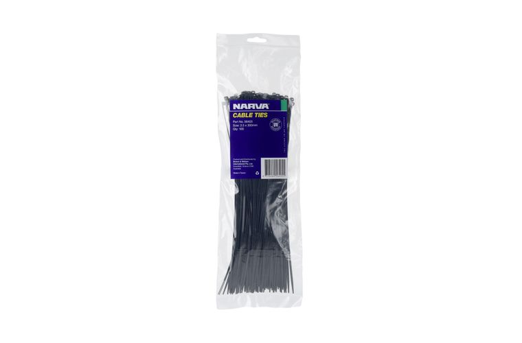 Narva Cable Tie 3.6 X 300mm (100 Pack) 56405