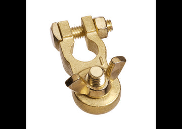 Projecta BT14H-N1 Brass Heavy Duty Wingnut Terminal Clamp, Negative