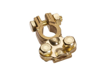 Projecta BT36-2 Brass Battery Small Terminal Clamps to Suit Japanese Type Batteries, Positive and Negative Set