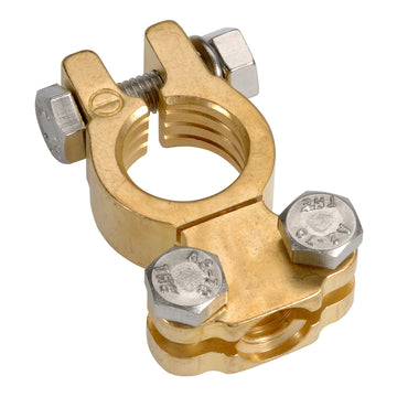 Projecta BT611-N1 Forged Brass Saddle Terminal Clamp, Negative