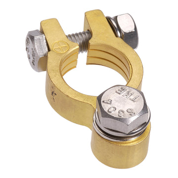 Projecta BT642-P1 Forged Brass Stud Terminal Clamp, Positive