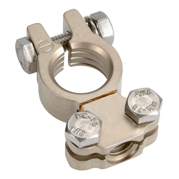 Projecta BT811-N1 Forged Satin Saddle Terminal Clamp, Negative