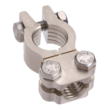 Projecta BT811H-P1 Forged Heavy Duty Satin Saddle Terminal Clamp, Positive