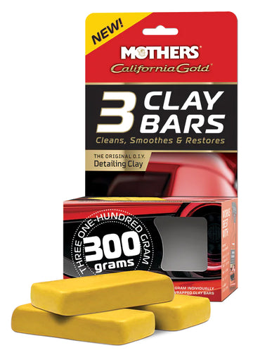 Mothers California Gold Clay Bars - 3 Pack - 07242