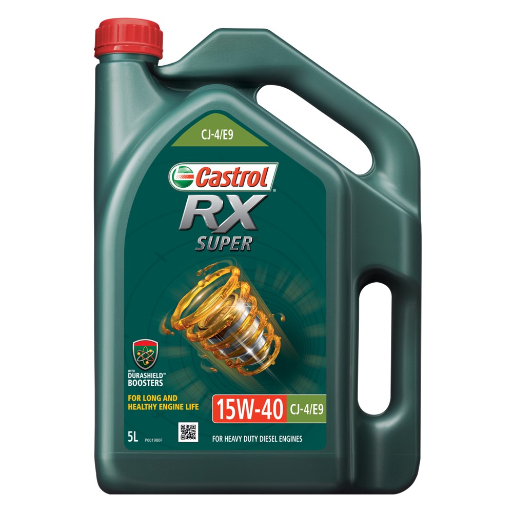 Castrol RX Super 15W-40 CJ4/E9 Heavy Duty Diesel Engine Oil - 5L - 3418278