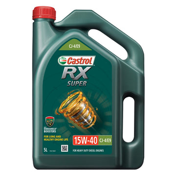 Castrol RX Super 15W-40 CJ4/E9 Heavy Duty Diesel Engine Oil - 5L - 3418278