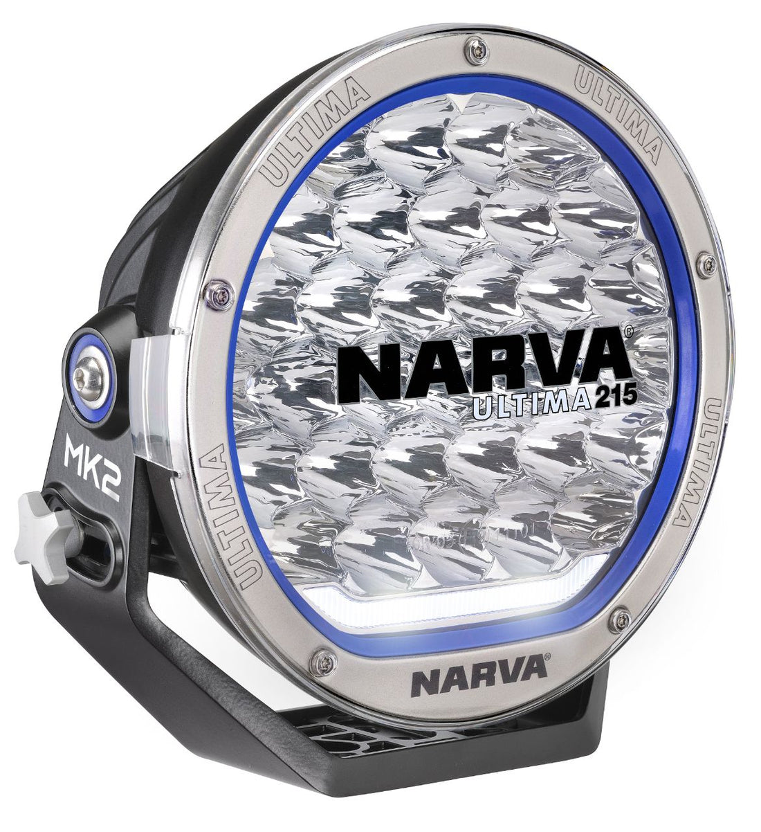 Narva 71740S Ultima 215 Mk2 Single LED Driving Light - Satin Stainless Steel Finish