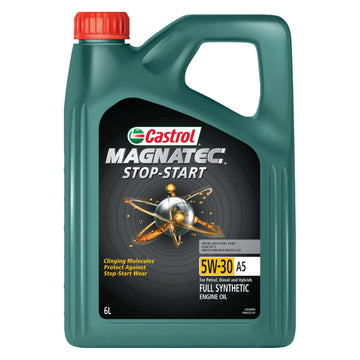 Castrol Magnatec Stop-Start Full Synthetic 5W-30 A5 Engine Oil - 6L  - 3429084