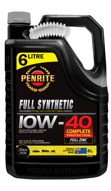 Penrite Full Synthetic Engine Oil 10W-40 6L - EDS10006 (Pickup Only)