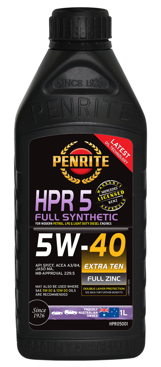 Penrite HPR 5 Full Synthetic 5W-40 Engine Oil HPR5 1L - HPR05001