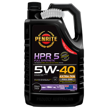 Penrite HPR 5 5W-40 Full Synthetic Engine Oil HPR5 5L - HPR05005 (Pickup Only)