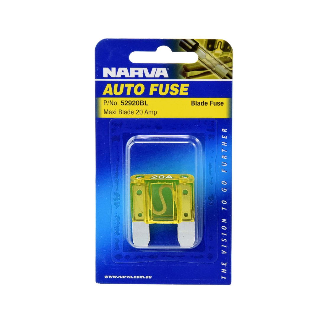 Narva 52920BL 20 Amp Yellow Maxi BLade Fuse