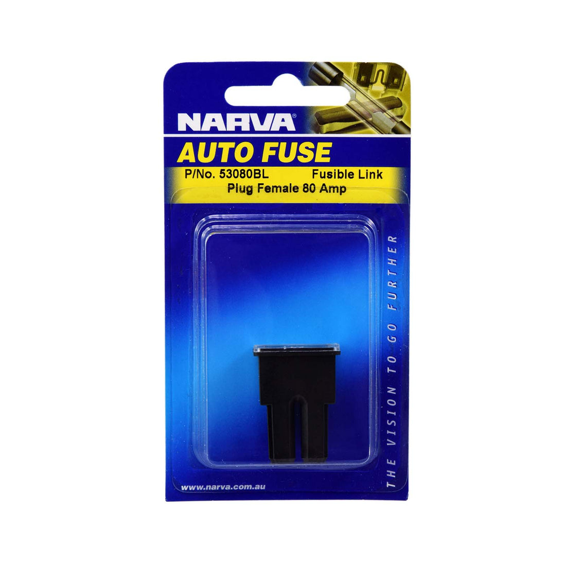 Narva 53080BL 80 Amp Female Plug In Fusible Link (Black)