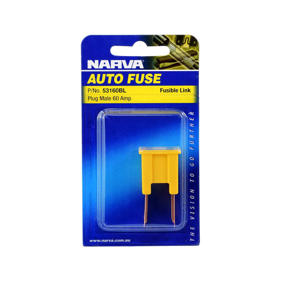 Narva 53160BL 60 Amp Yellow Male Plug In Fusible Link