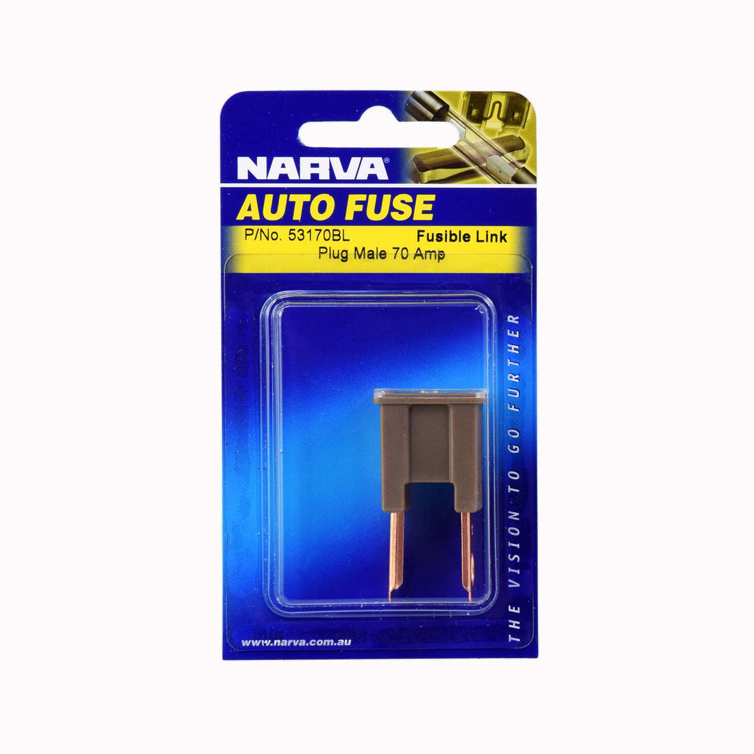 Narva 53170BL 70 Amp Brown Male Plug In FusiBLe Link