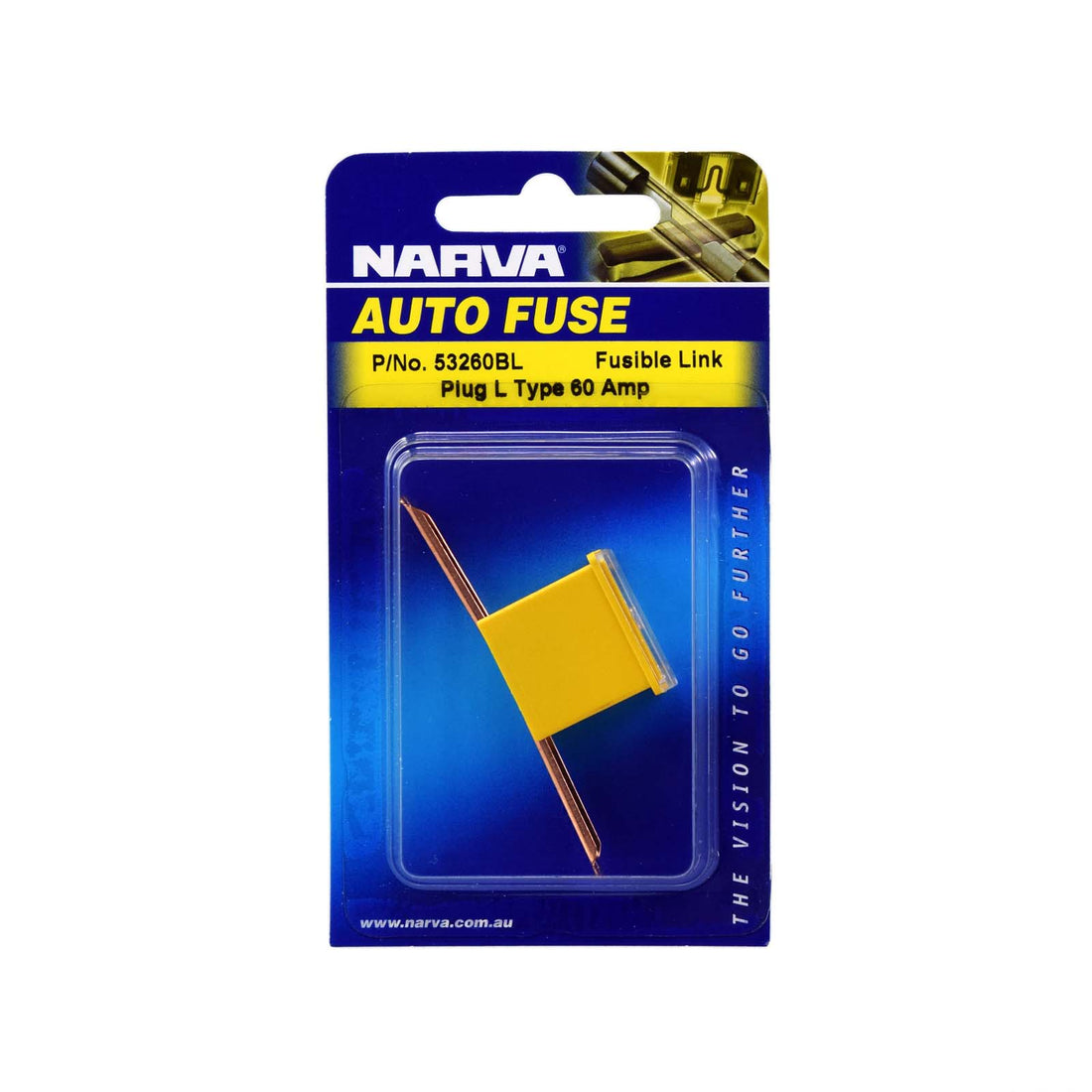 Narva 53260BL 60 Amp Yellow Fusible Link - Long Tab