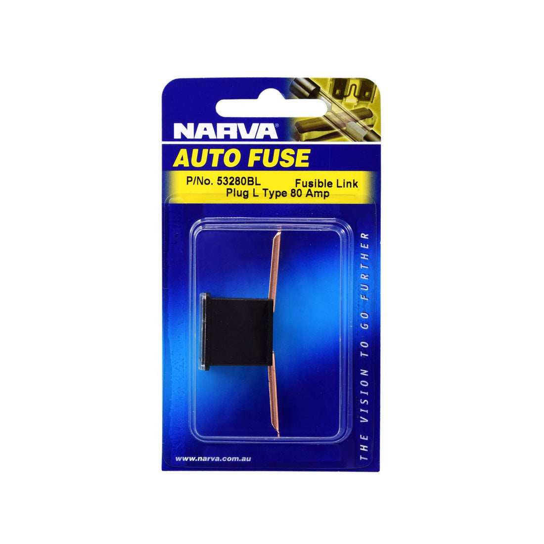 Narva 53280BL 80 Amp BLack FusiBLe Link - Long Tab