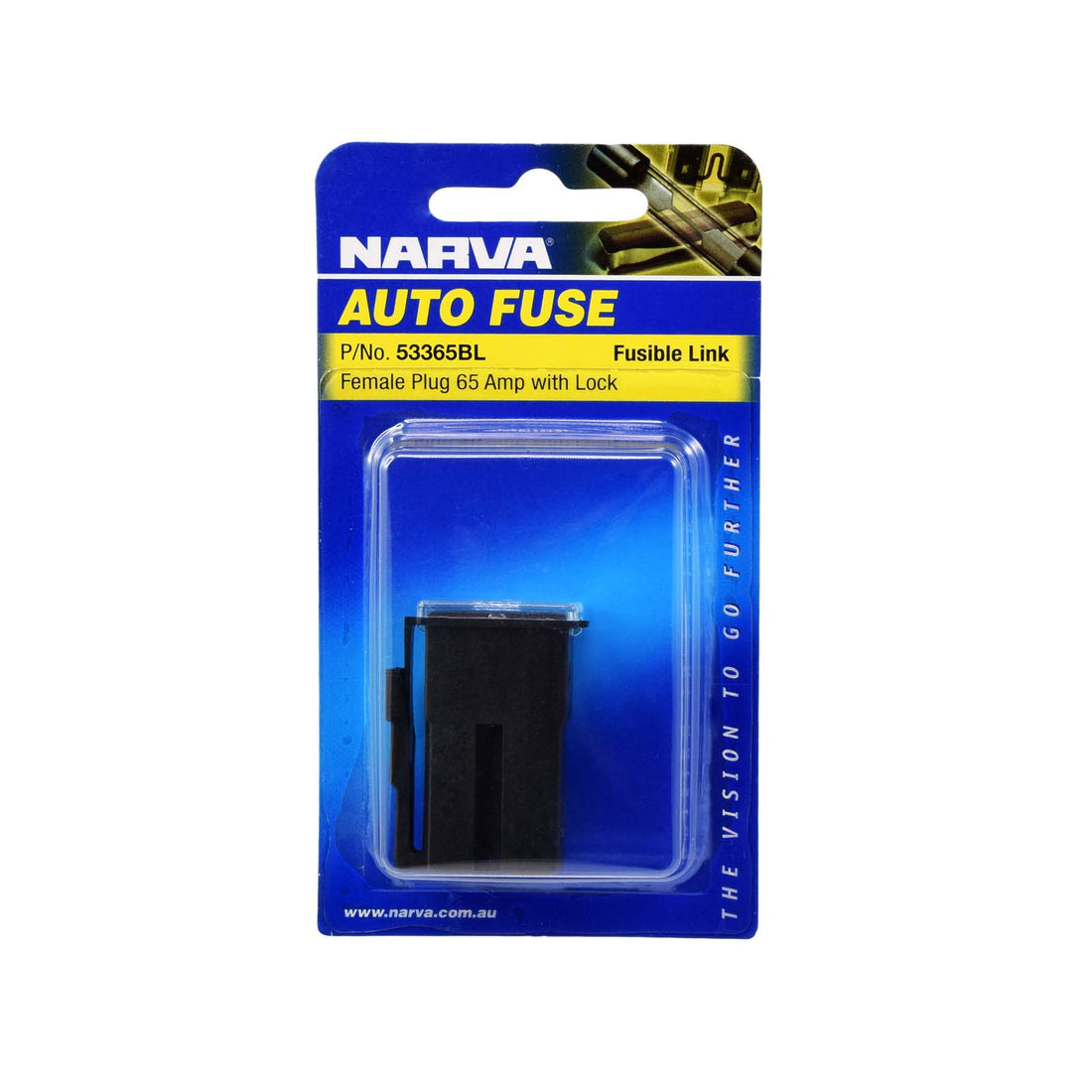 Narva 53365BL 65 Amp BLack Female FusiBLe Link - Plug In With Lock