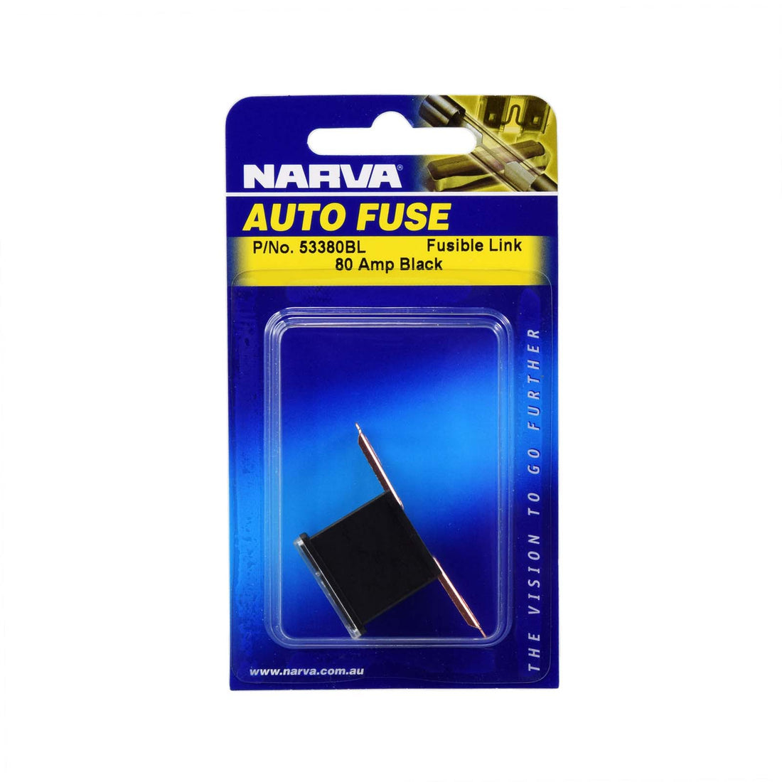 Narva 53380BL 80 Amp Black Fusible Link - Short Tab