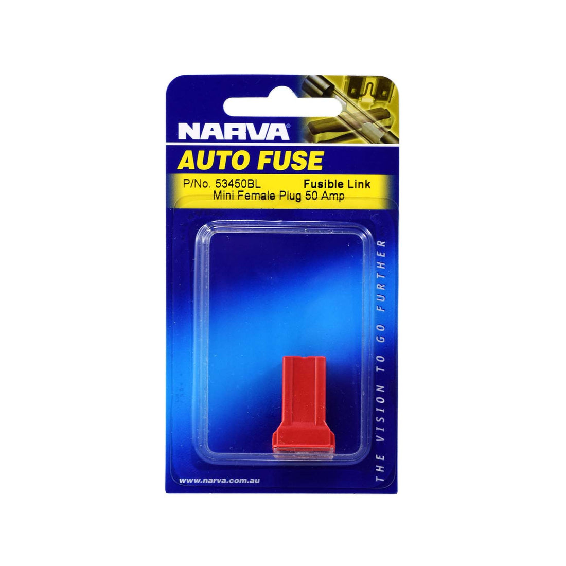 Narva 53450BL 50 Amp Red Mini Female FusiBLe Link - Plug In