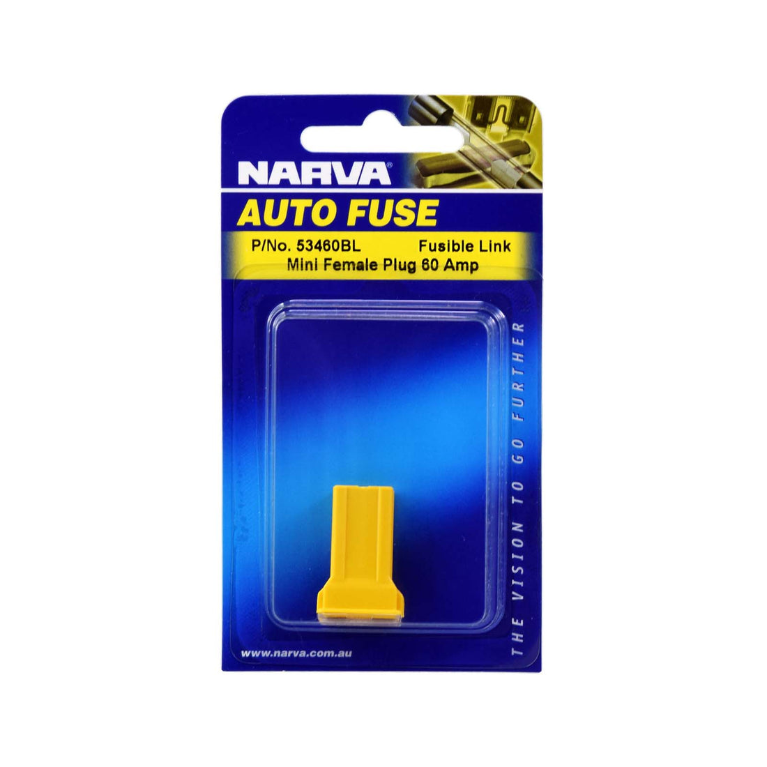 Narva 53460BL 60 Amp Yellow Mini Female FusiBLe Link - Plug In