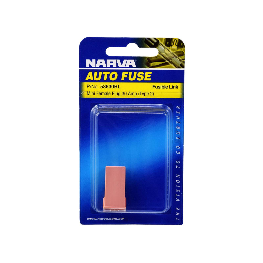 Narva 53630BL 30 Amp Pink Mini Female FusiBLe Links - Plug In