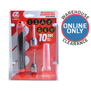 Endeavour ETPRO-30 30W USB Rechargeable Soldering Iron Kit (Delivery Only)