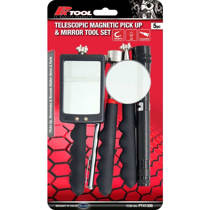 PKTool 5pc Pick Up & Mirror Tool Set - PT41306